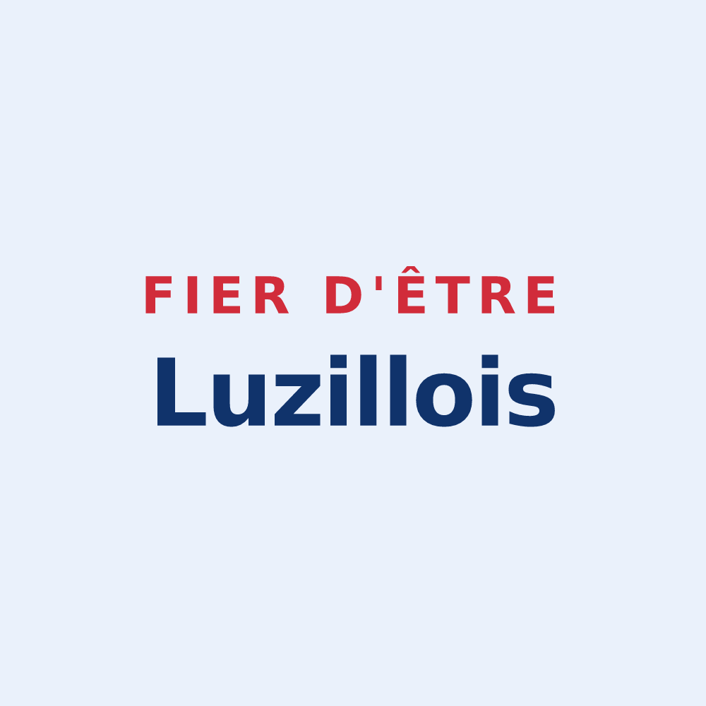 Sticker « Fier d'être Luzillois » — design pour Luzillé