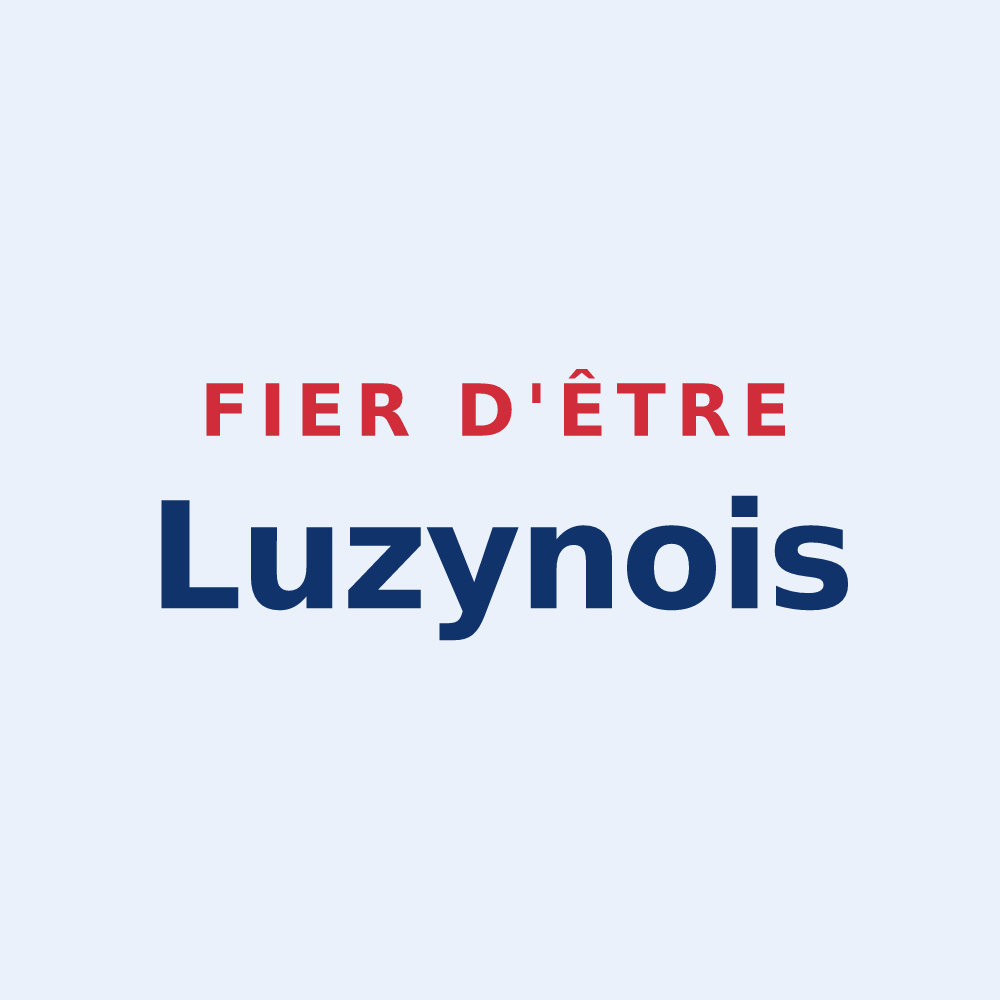 Sticker « Fier d'être Luzynois » — design pour Luzy-Saint-Martin
