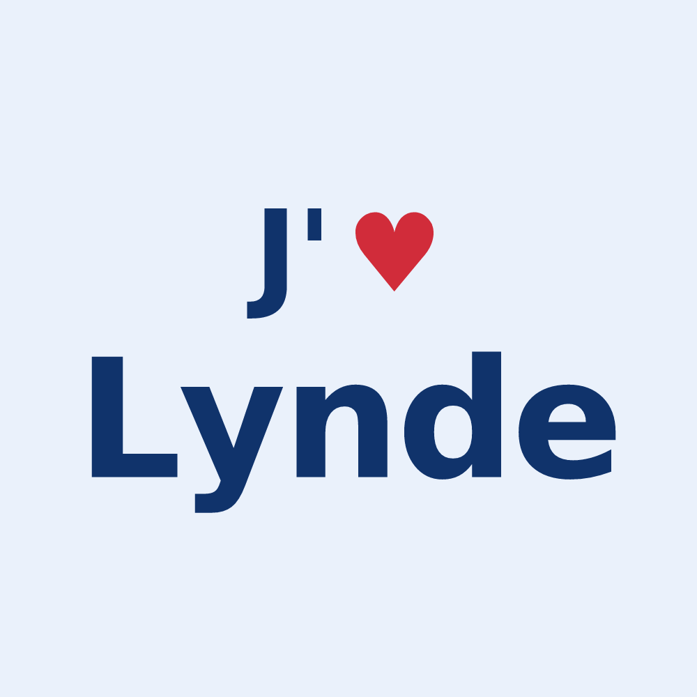 Sticker personnalisé Lynde — design J'aime Lynde