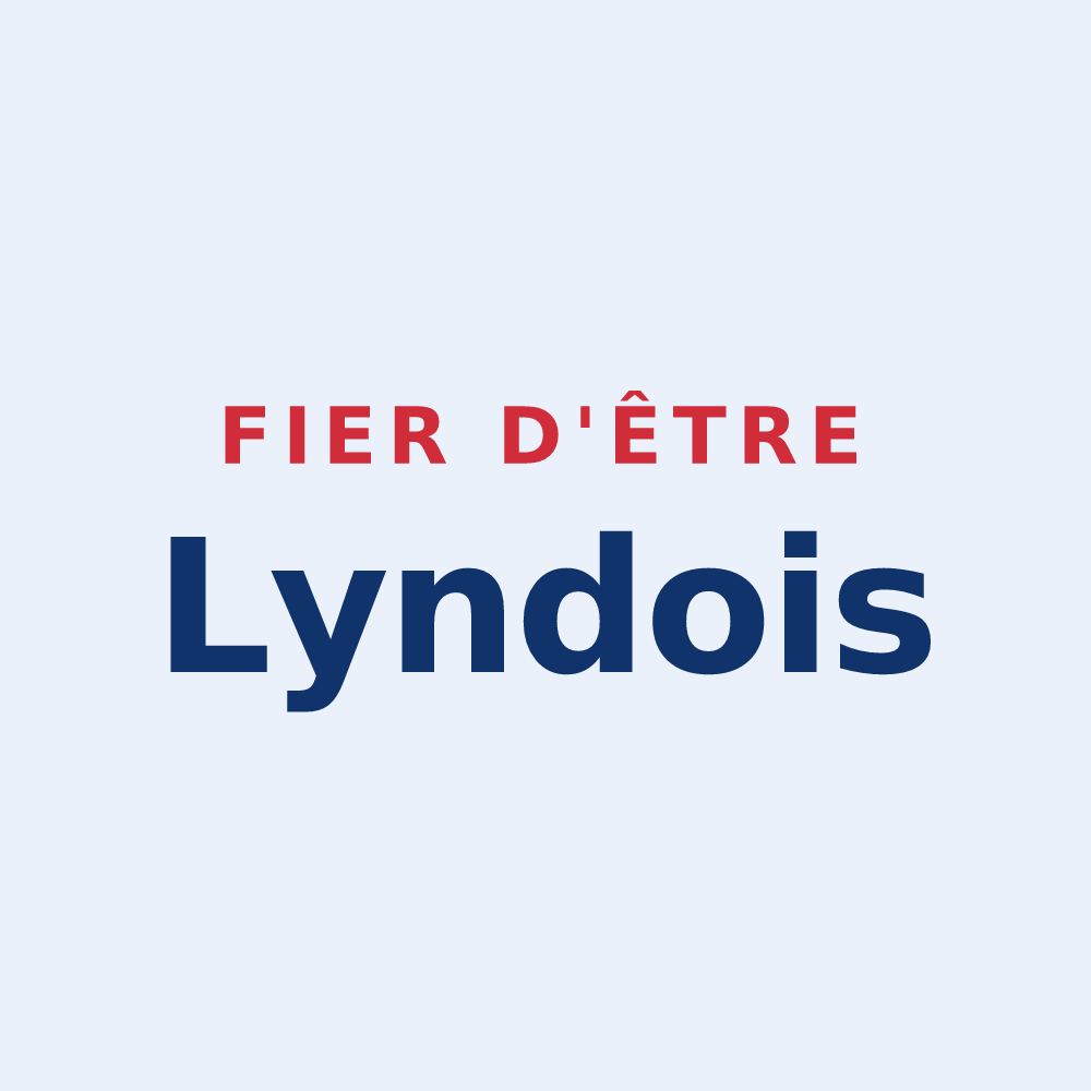 Sticker « Fier d'être Lyndois » — design pour Lynde