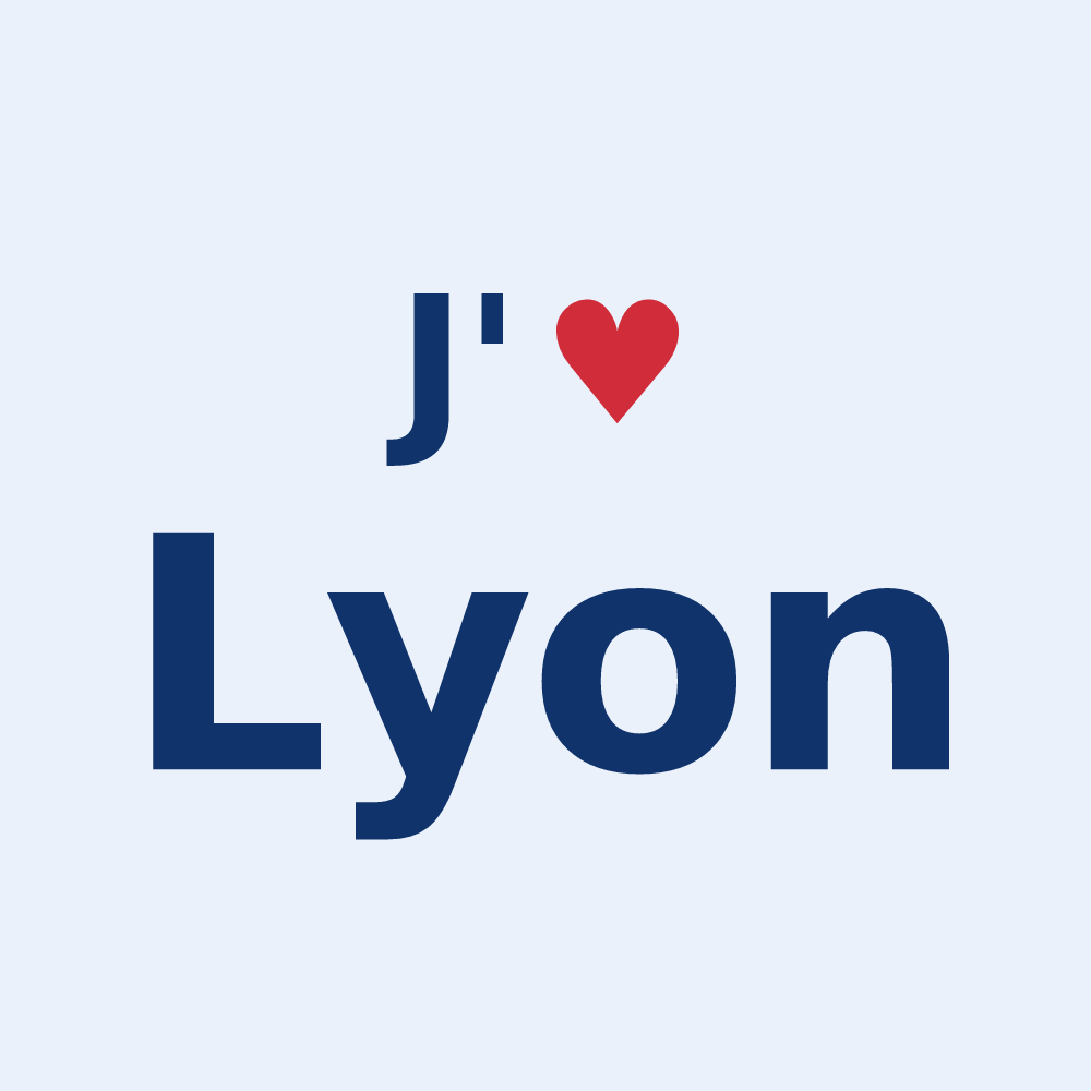 Sticker personnalisé Lyon — design J'aime Lyon