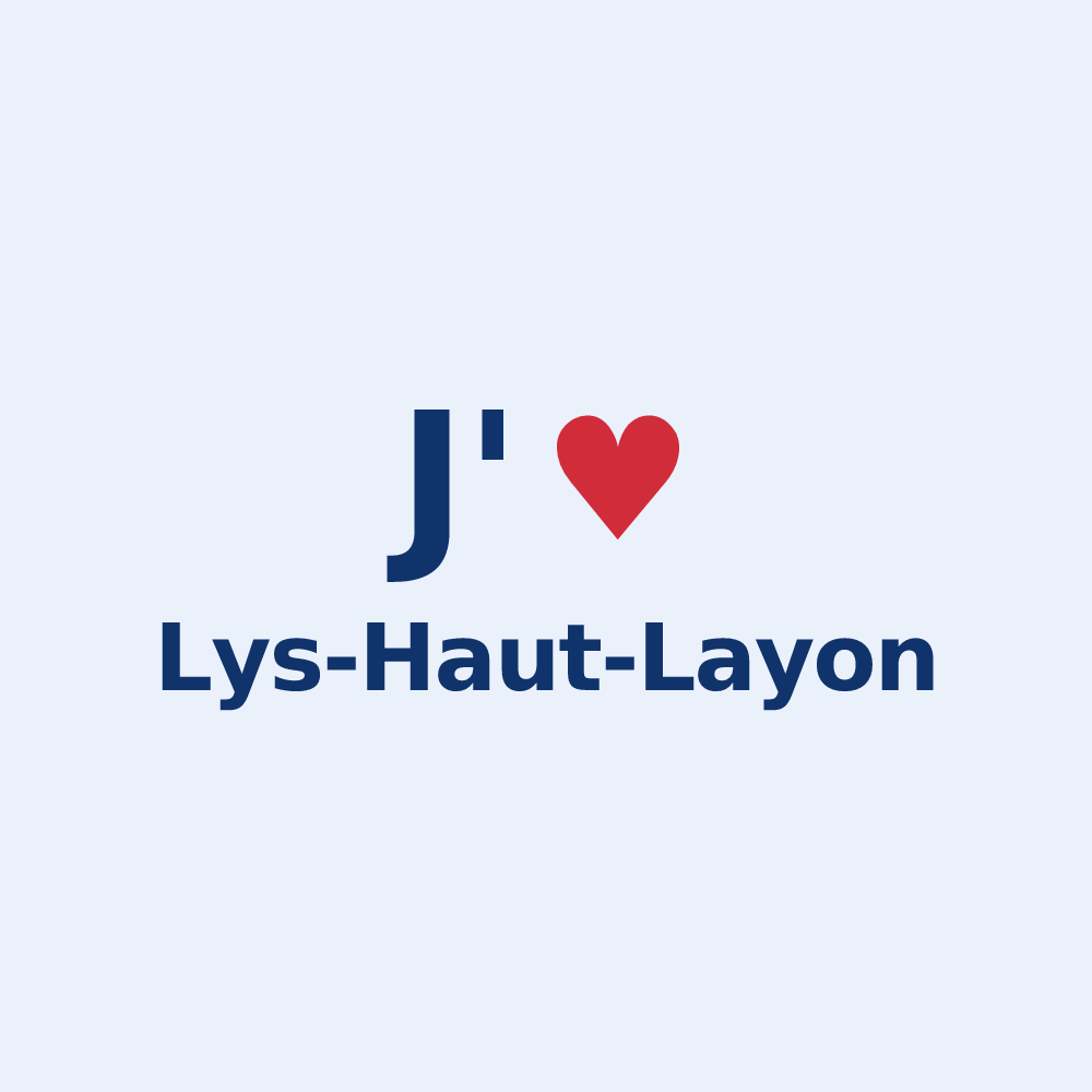 Sticker personnalisé Lys-Haut-Layon — design J'aime Lys-Haut-Layon