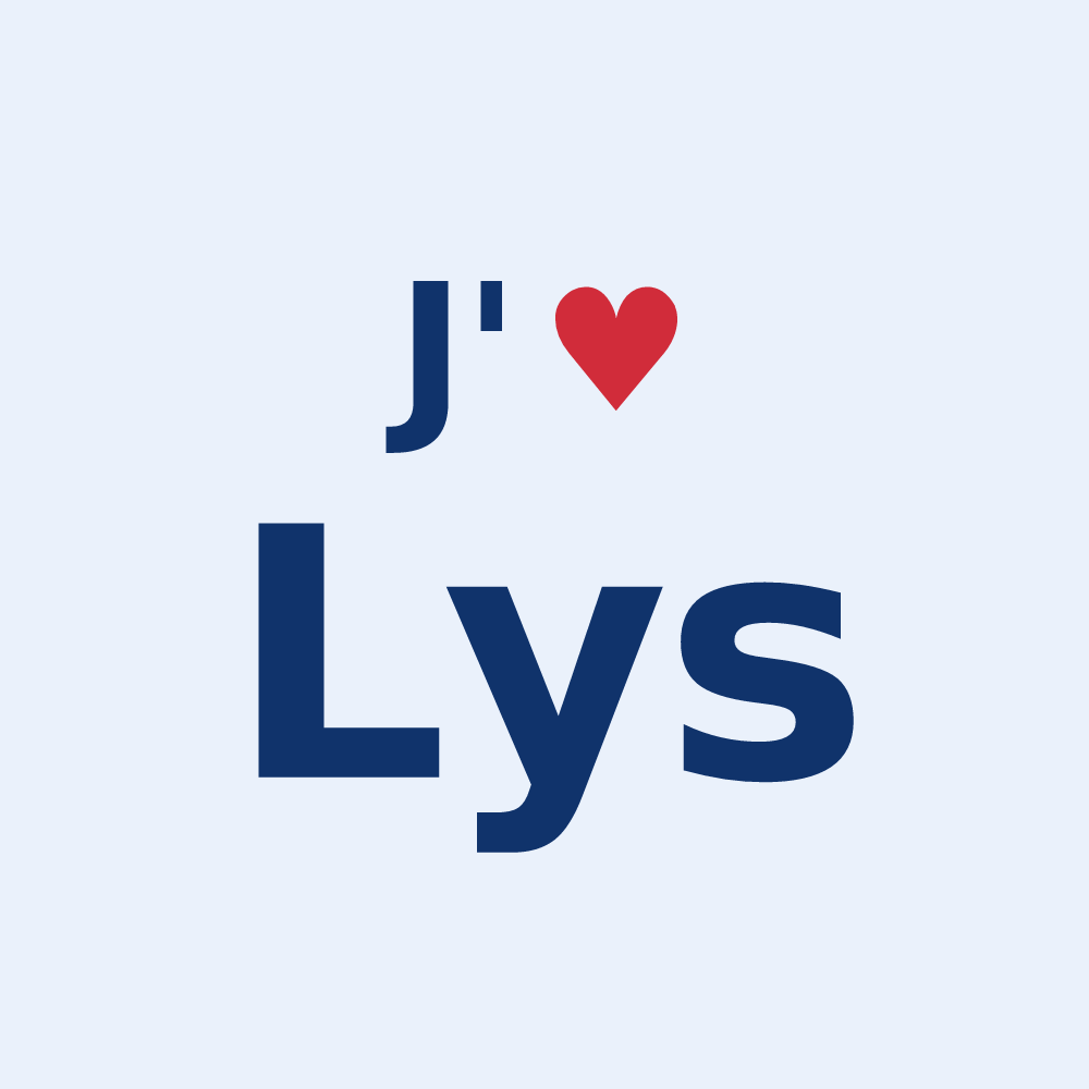 Sticker personnalisé Lys — design J'aime Lys