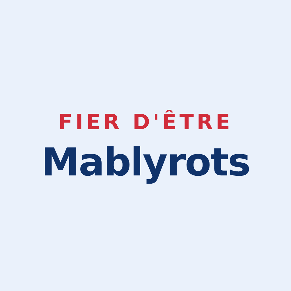 Sticker « Fier d'être Mablyrots » — design pour Mably