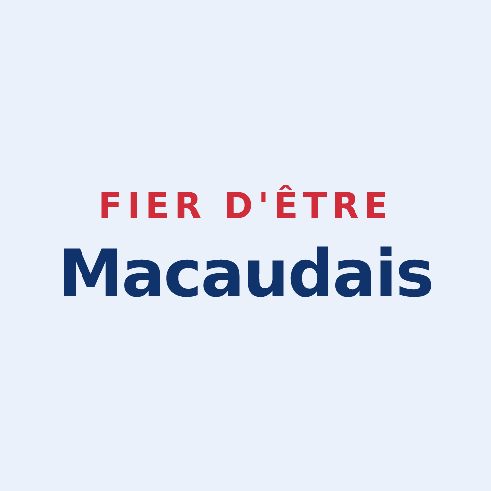 Sticker « Fier d'être Macaudais » — design pour Macau