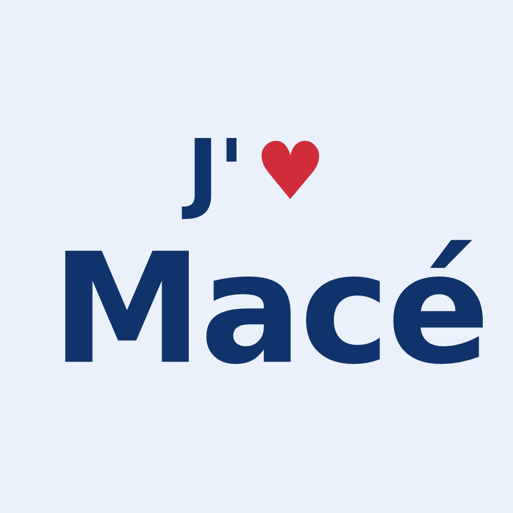 Sticker personnalisé Macé — design J'aime Macé