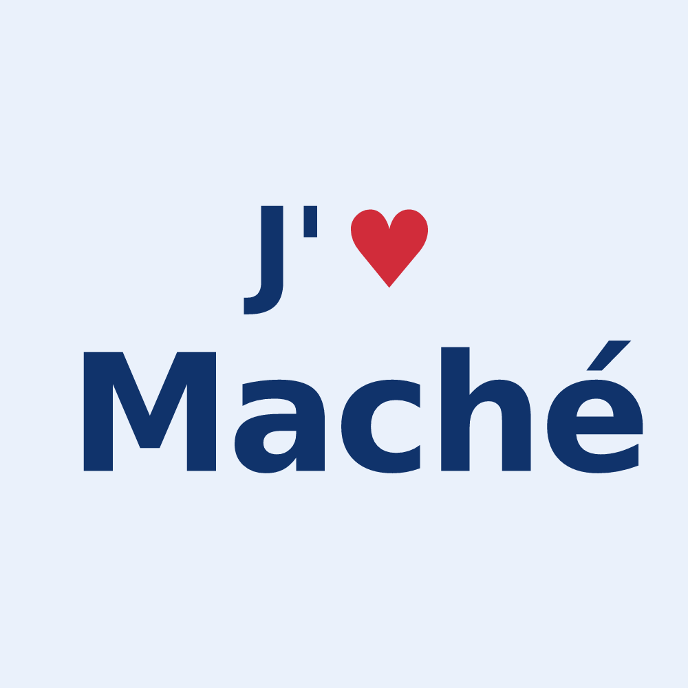 Sticker personnalisé Maché — design J'aime Maché
