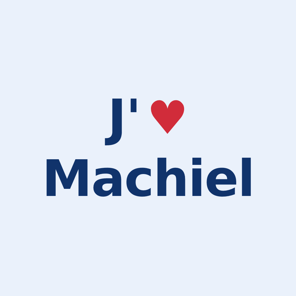 Sticker personnalisé Machiel — design J'aime Machiel