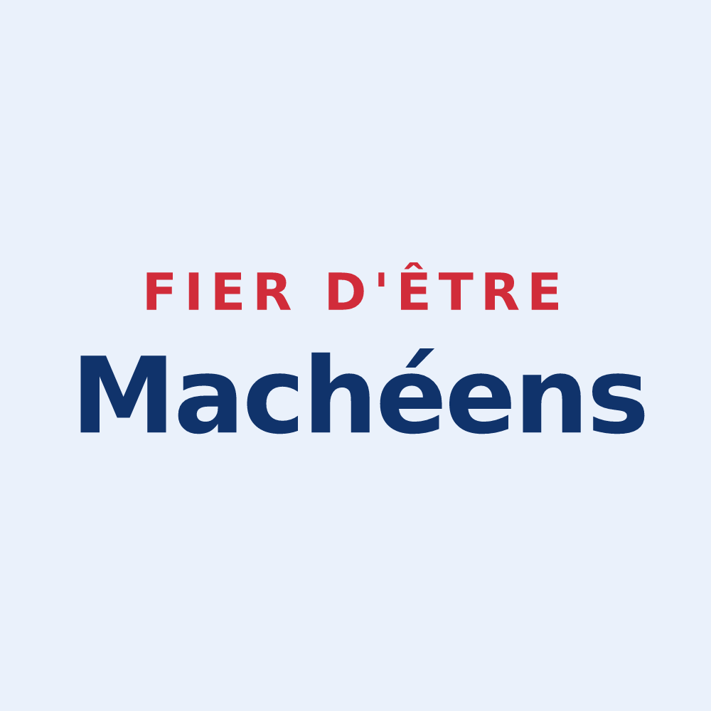 Sticker « Fier d'être Machéens » — design pour Machy