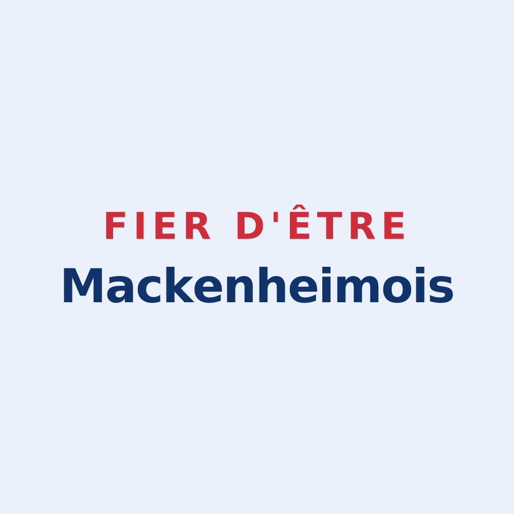 Sticker « Fier d'être Mackenheimois » — design pour Mackenheim