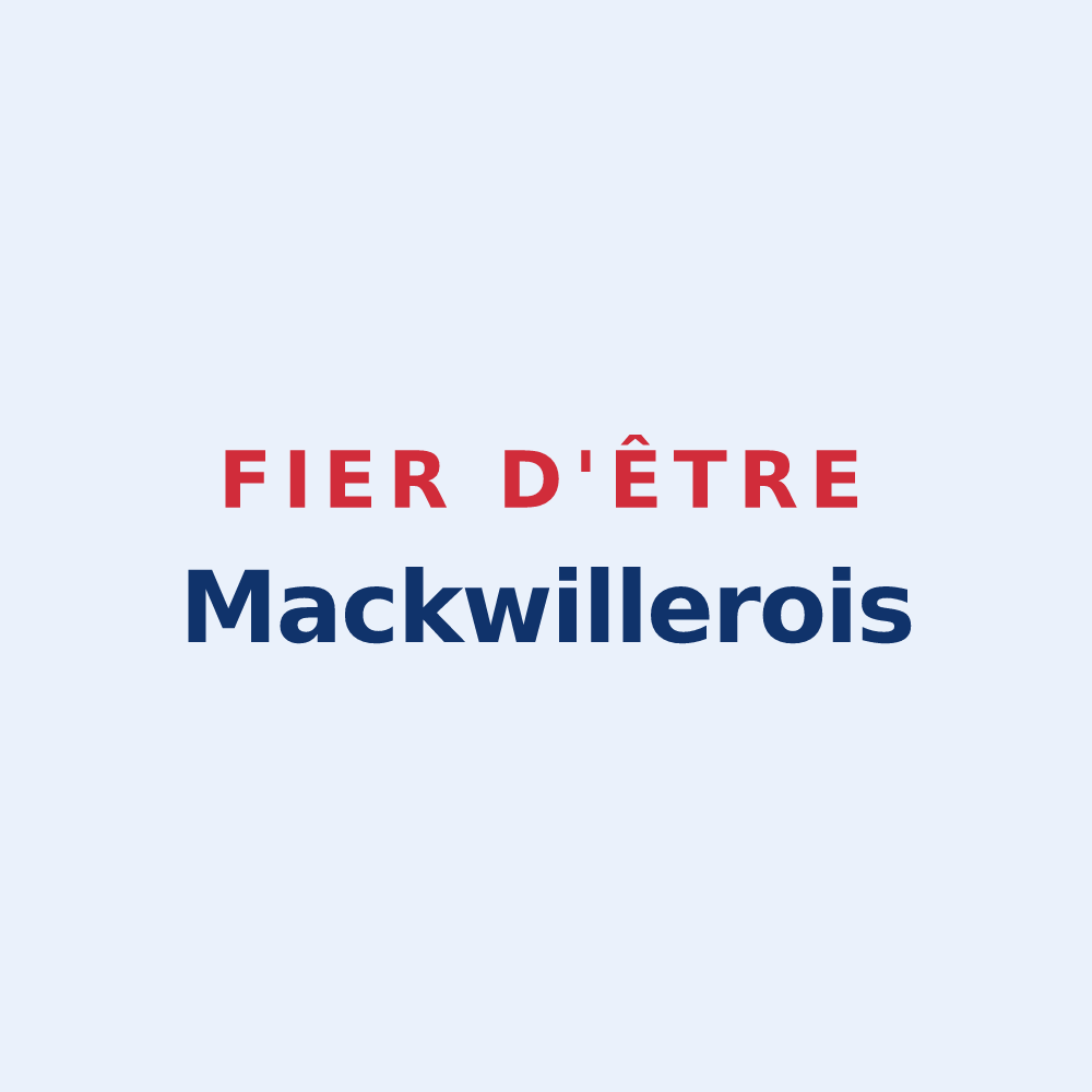 Sticker « Fier d'être Mackwillerois » — design pour Mackwiller