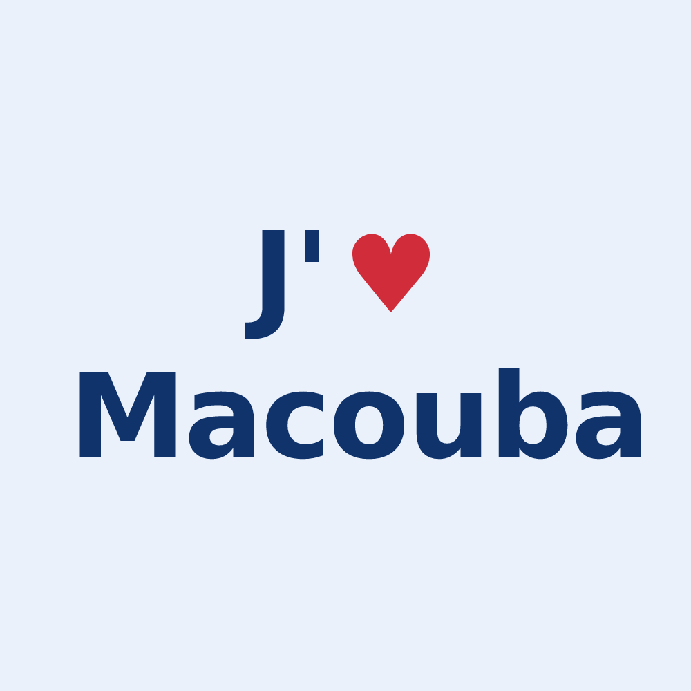 Sticker personnalisé Macouba — design J'aime Macouba