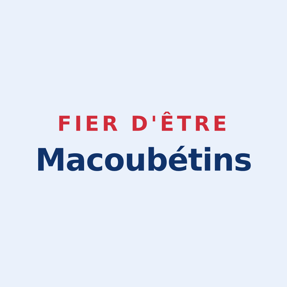 Sticker « Fier d'être Macoubétins » — design pour Macouba
