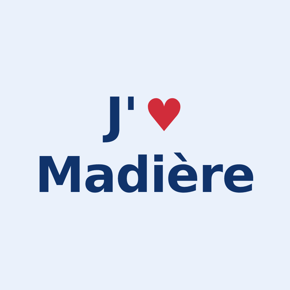 Sticker personnalisé Madière — design J'aime Madière