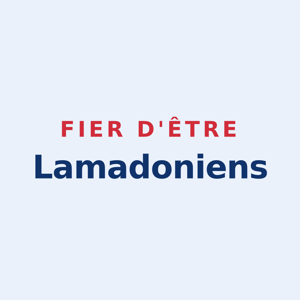 Sticker « Fier d'être Lamadoniens » — design pour Madonne-et-Lamerey