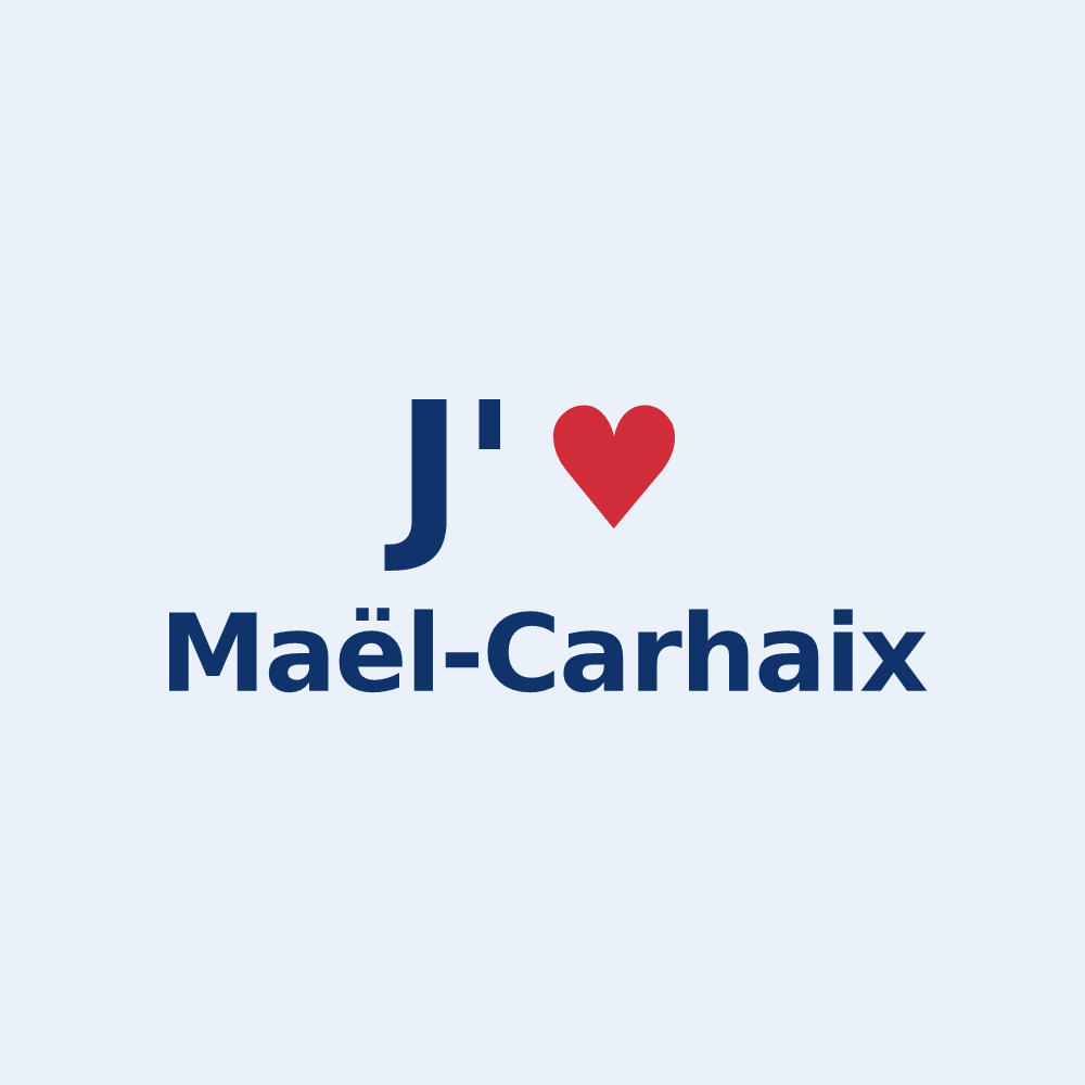 Sticker personnalisé Maël-Carhaix — design J'aime Maël-Carhaix