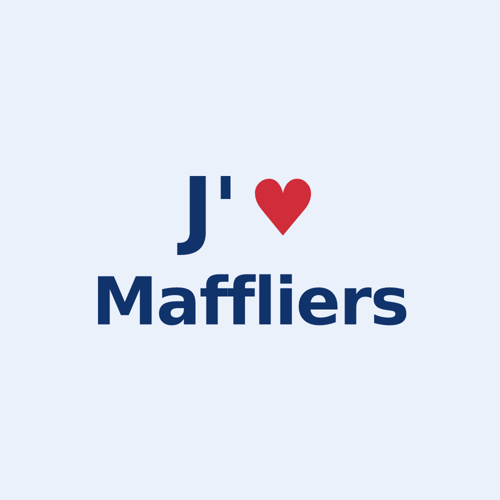 Sticker personnalisé Maffliers — design J'aime Maffliers