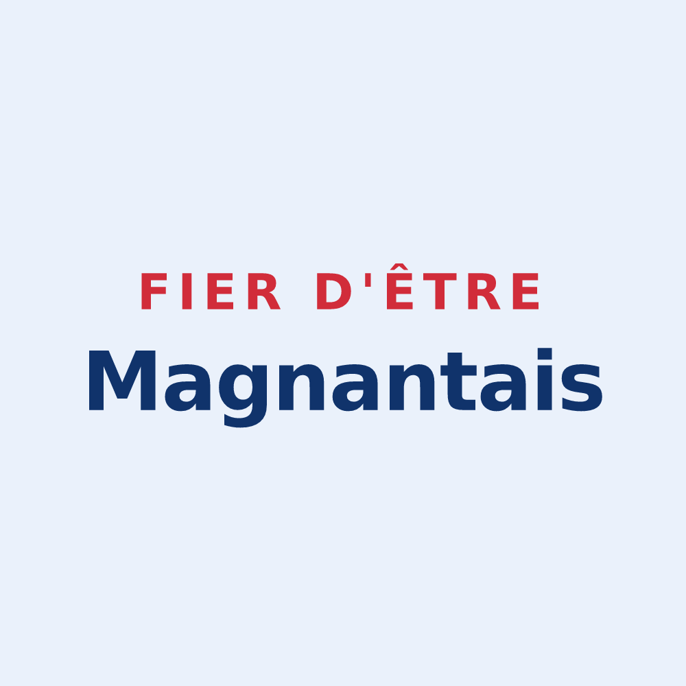 Sticker « Fier d'être Magnantais » — design pour Magnant