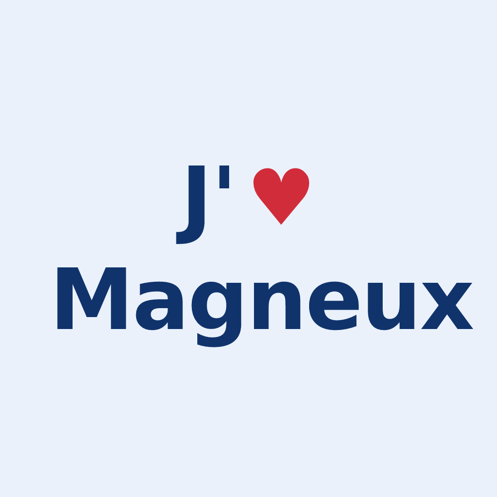 Sticker personnalisé Magneux — design J'aime Magneux