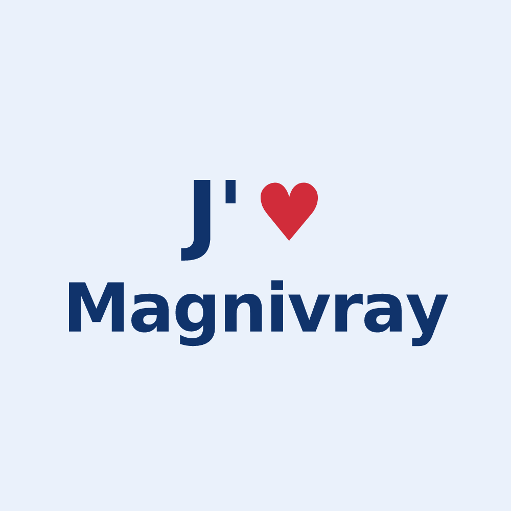 Sticker personnalisé Magnivray — design J'aime Magnivray