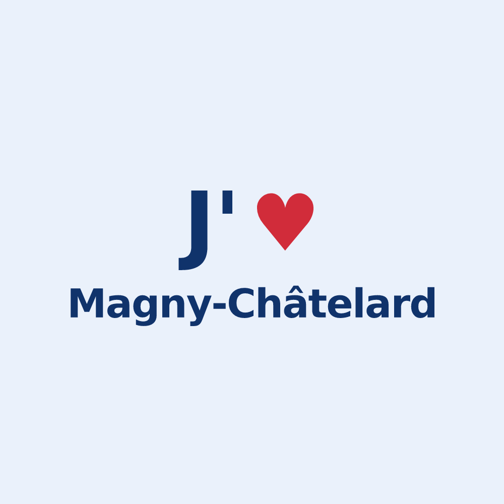 Sticker personnalisé Magny-Châtelard — design J'aime Magny-Châtelard