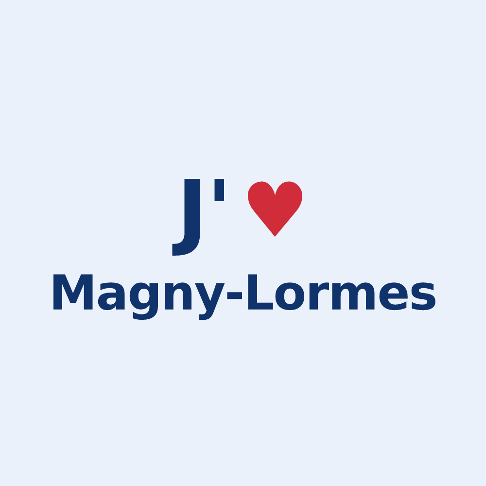 Sticker personnalisé Magny-Lormes — design J'aime Magny-Lormes