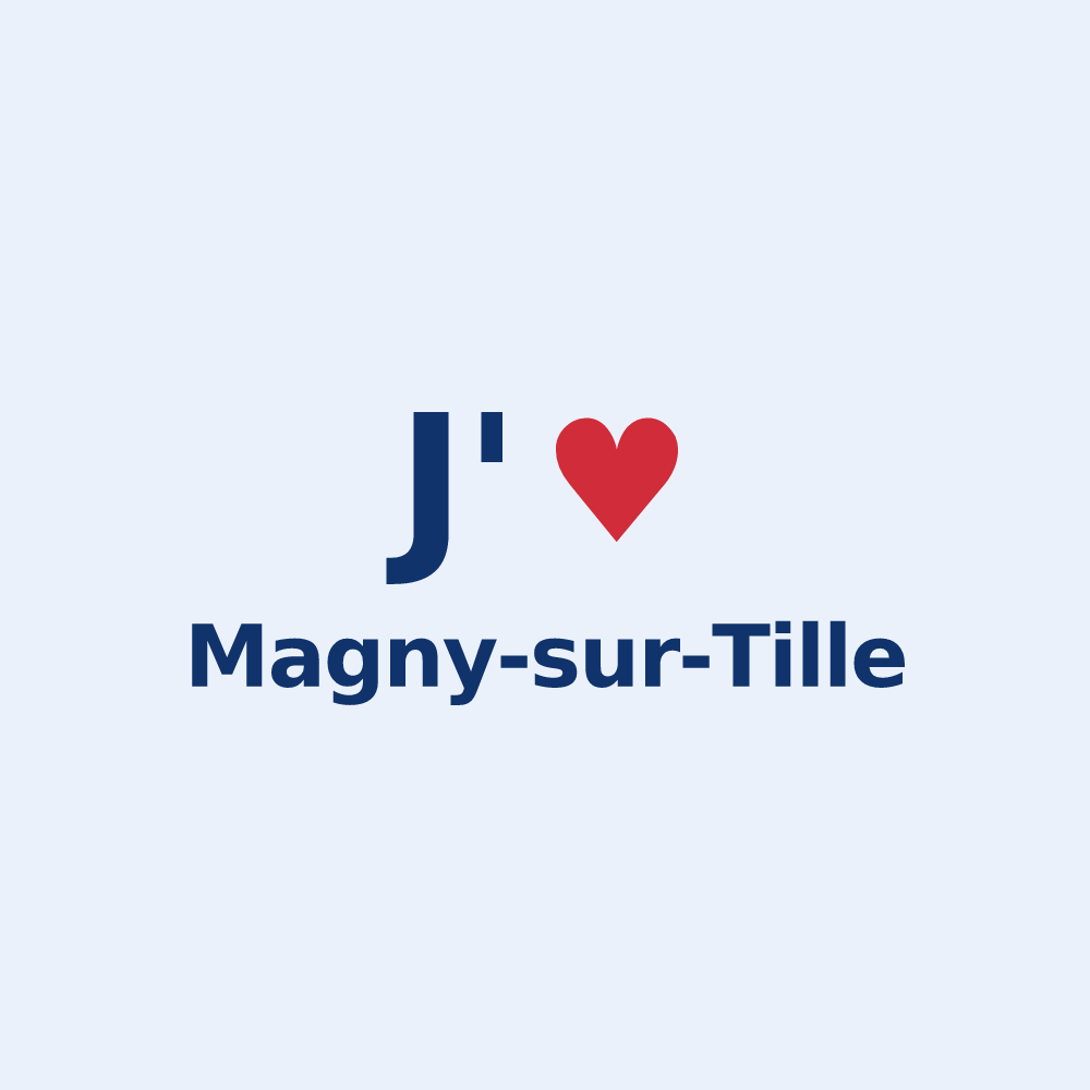 Sticker personnalisé Magny-sur-Tille — design J'aime Magny-sur-Tille