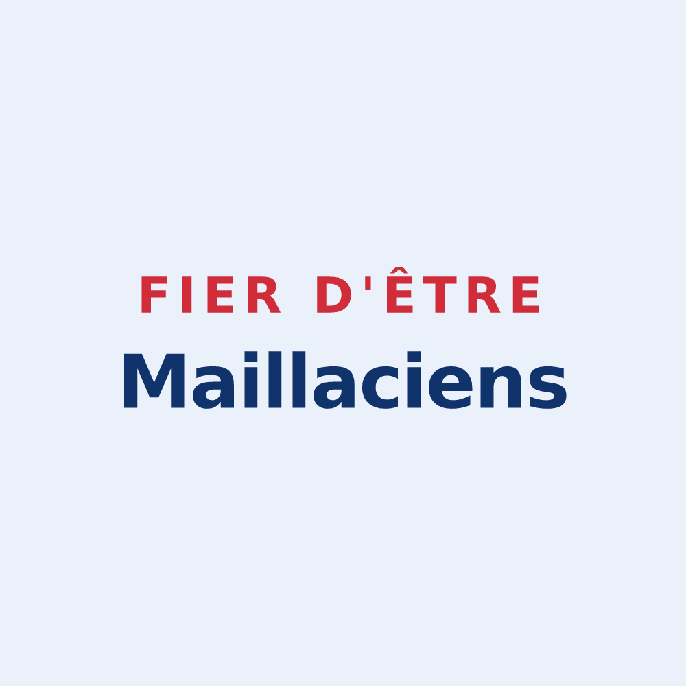 Sticker « Fier d'être Maillaciens » — design pour Maillé