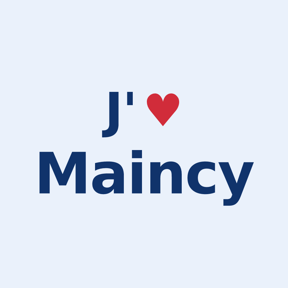 Sticker personnalisé Maincy — design J'aime Maincy