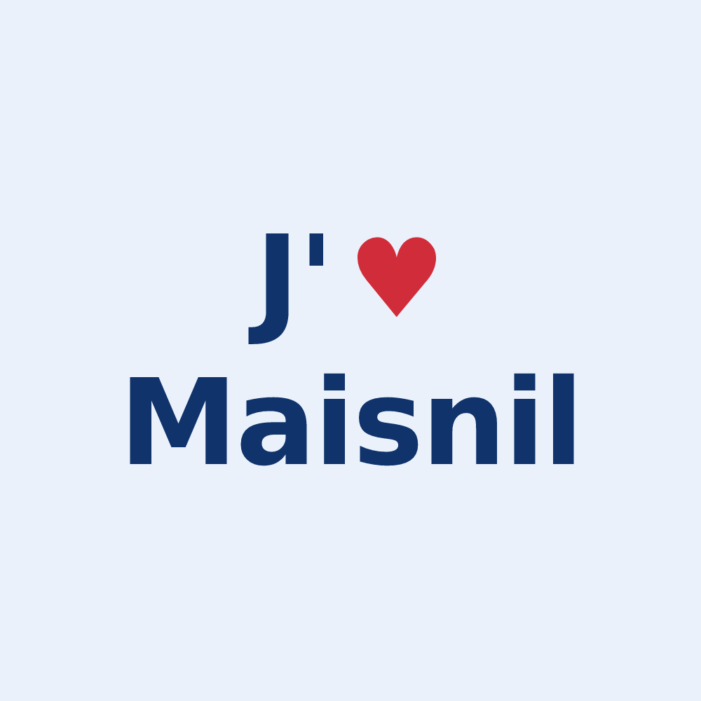 Sticker personnalisé Maisnil — design J'aime Maisnil