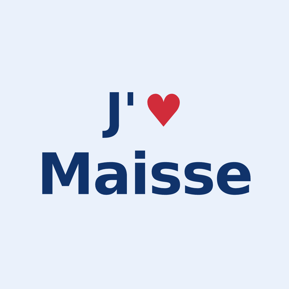 Sticker personnalisé Maisse — design J'aime Maisse