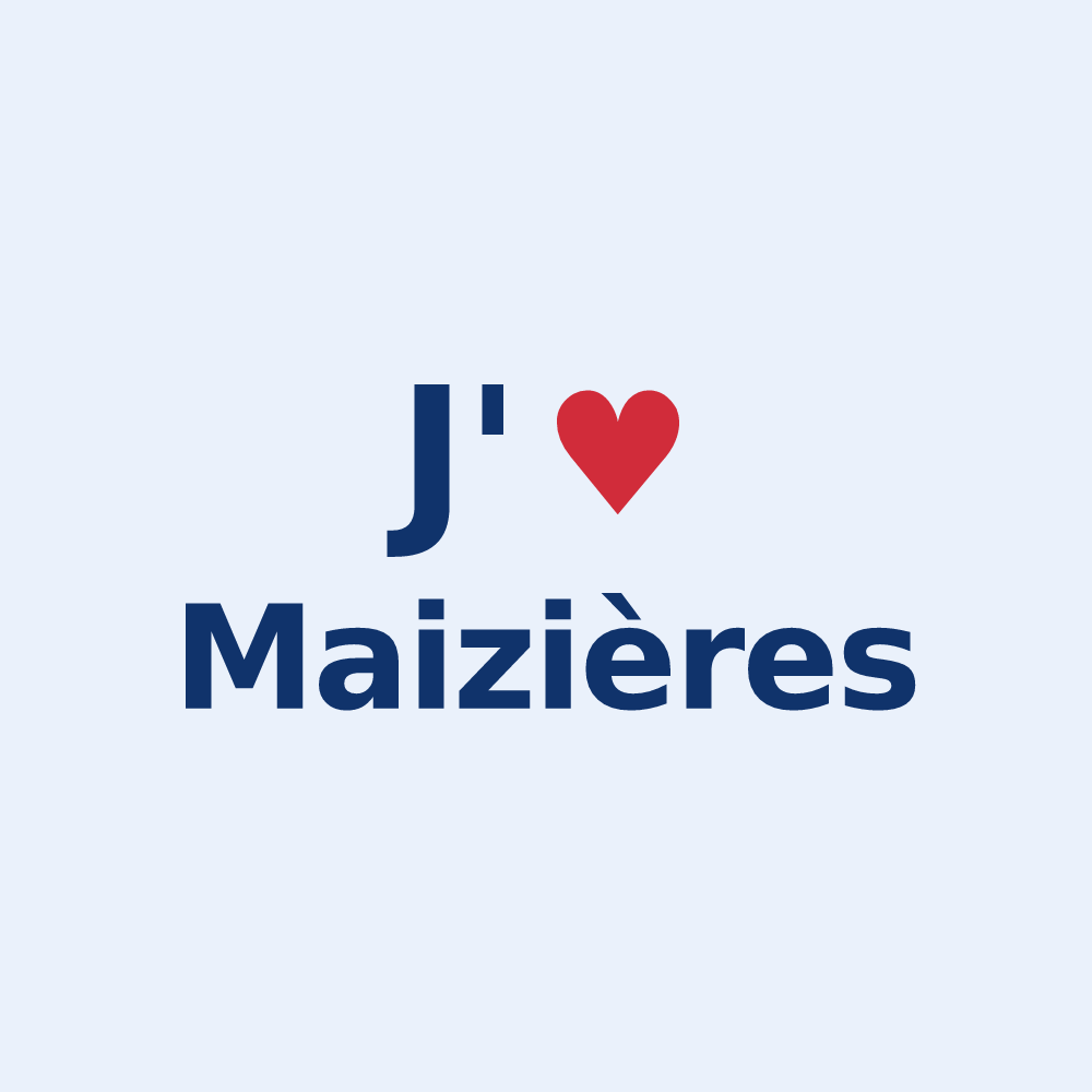 Sticker personnalisé Maizières — design J'aime Maizières