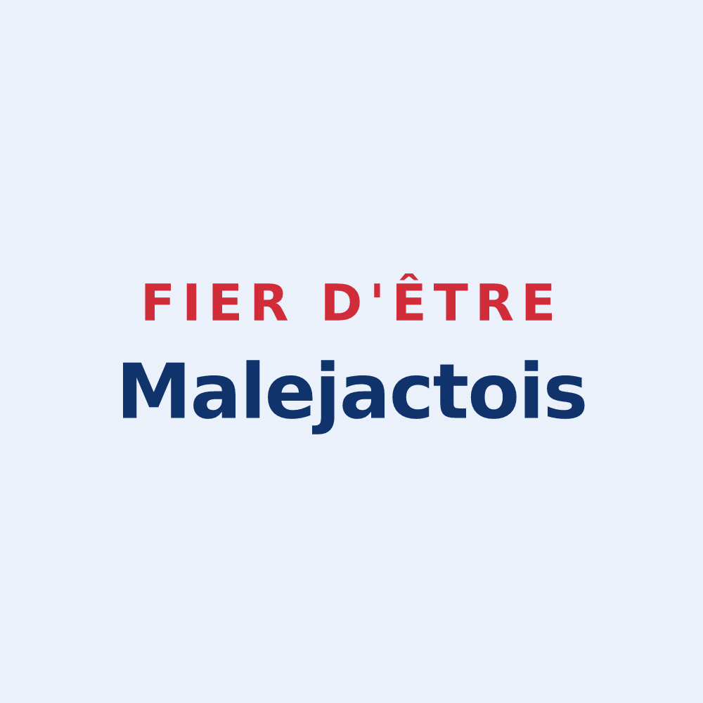Sticker « Fier d'être Malejactois » — design pour Majastres