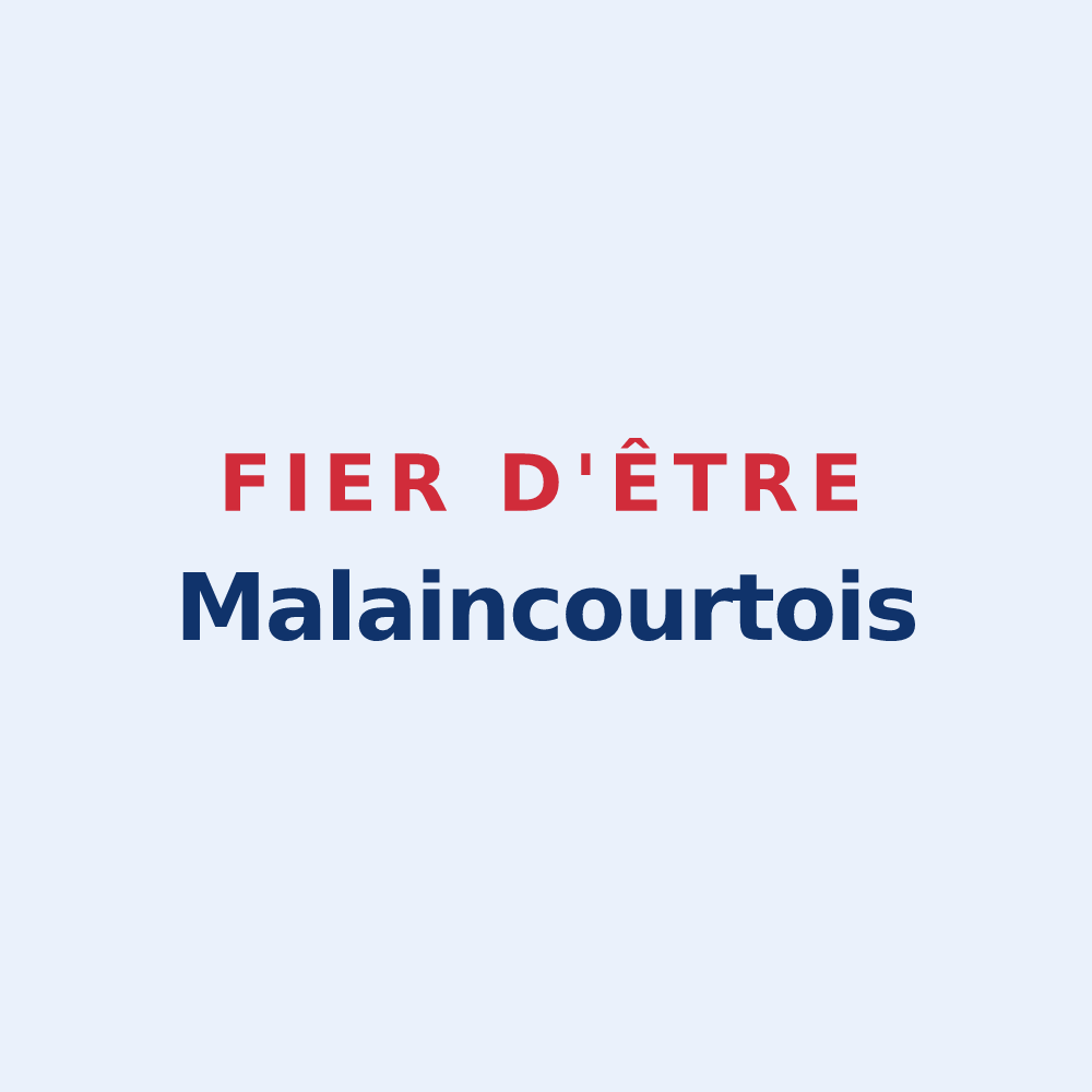 Sticker « Fier d'être Malaincourtois » — design pour Malaincourt