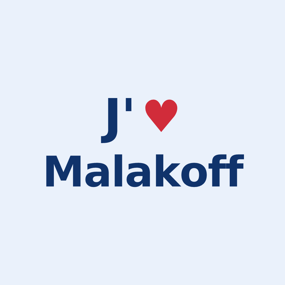 Sticker personnalisé Malakoff — design J'aime Malakoff