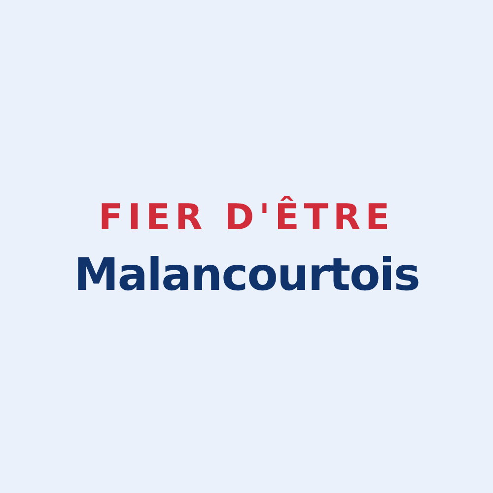 Sticker « Fier d'être Malancourtois » — design pour Malancourt