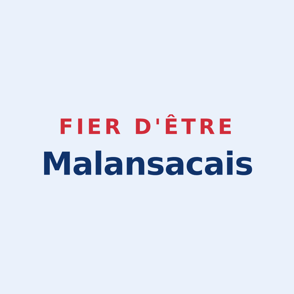 Sticker « Fier d'être Malansacais » — design pour Malansac