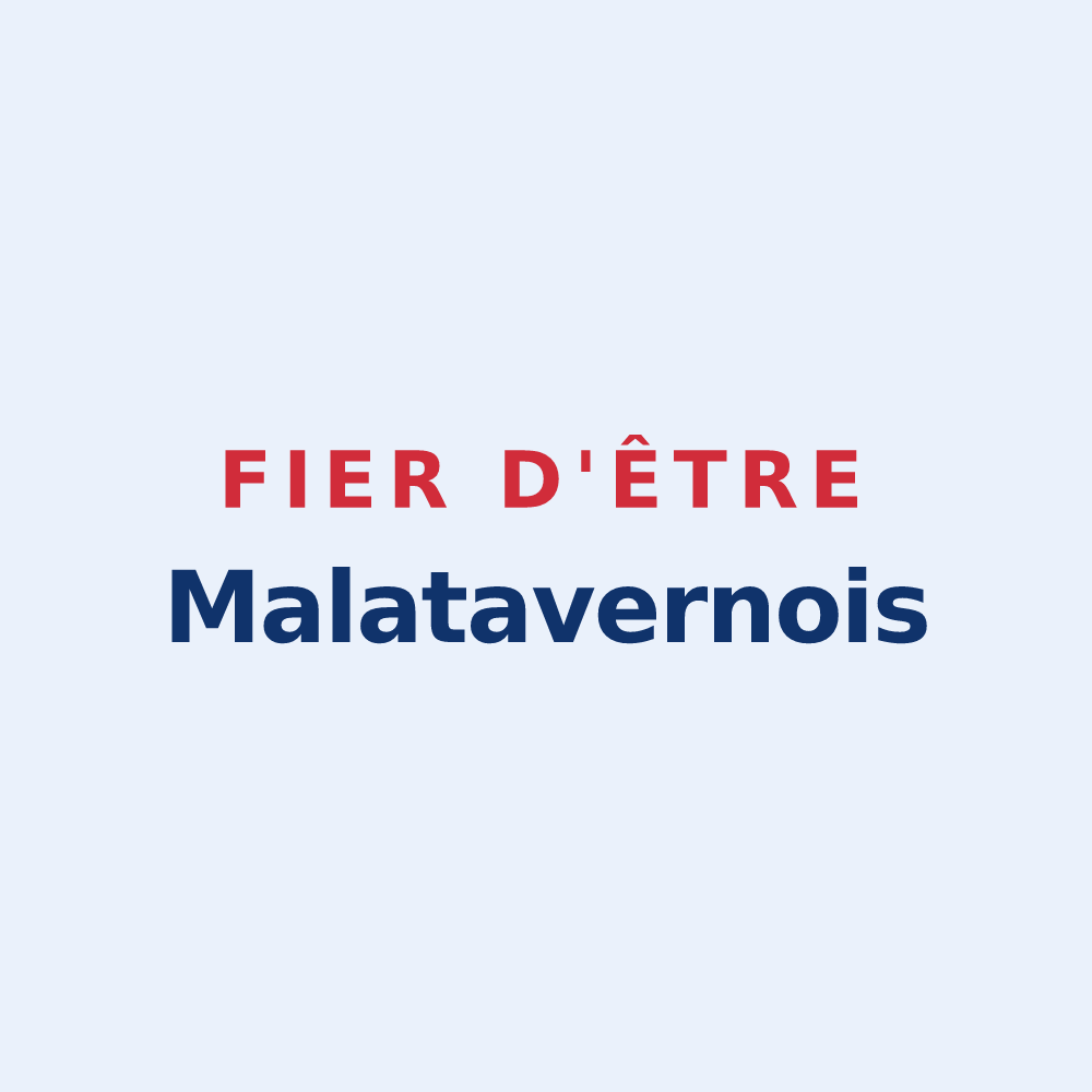 Sticker « Fier d'être Malatavernois » — design pour Malataverne