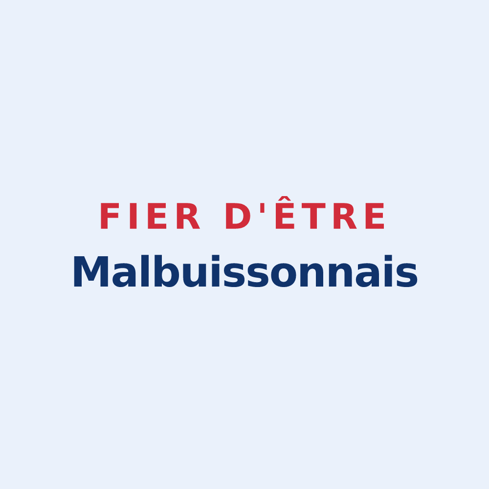 Sticker « Fier d'être Malbuissonnais » — design pour Malbuisson