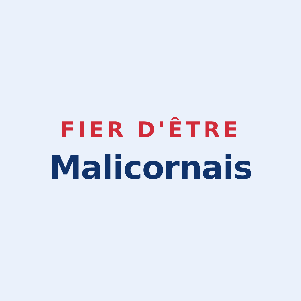 Sticker « Fier d'être Malicornais » — design pour Malicorne-sur-Sarthe