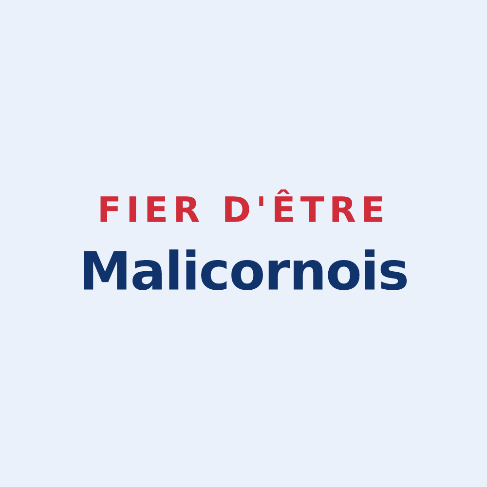 Sticker « Fier d'être Malicornois » — design pour Malicorne