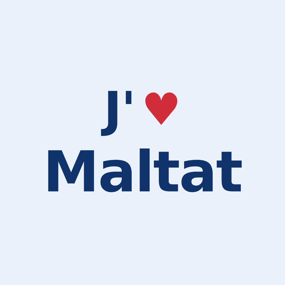 Sticker personnalisé Maltat — design J'aime Maltat