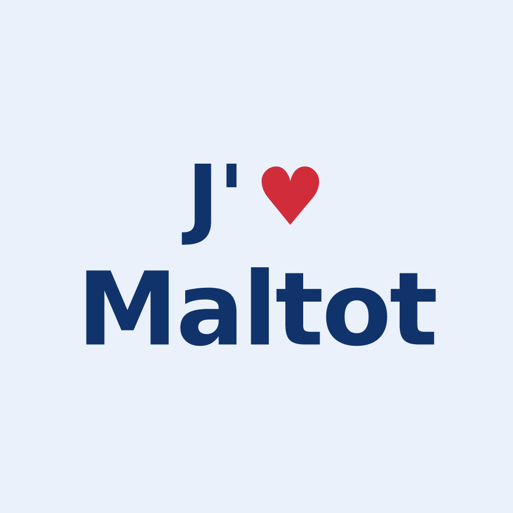 Sticker personnalisé Maltot — design J'aime Maltot