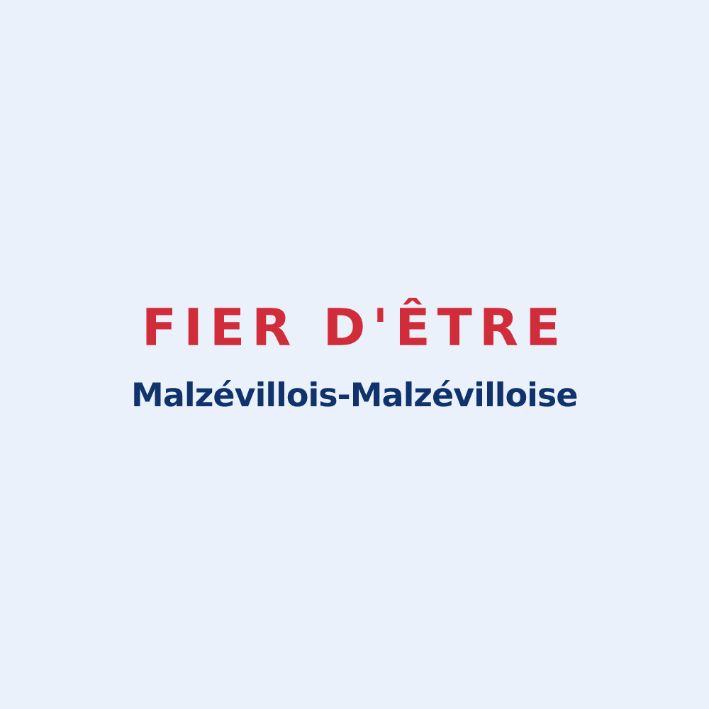 Sticker « Fier d'être Malzévillois-Malzévilloise » — design pour Malzéville
