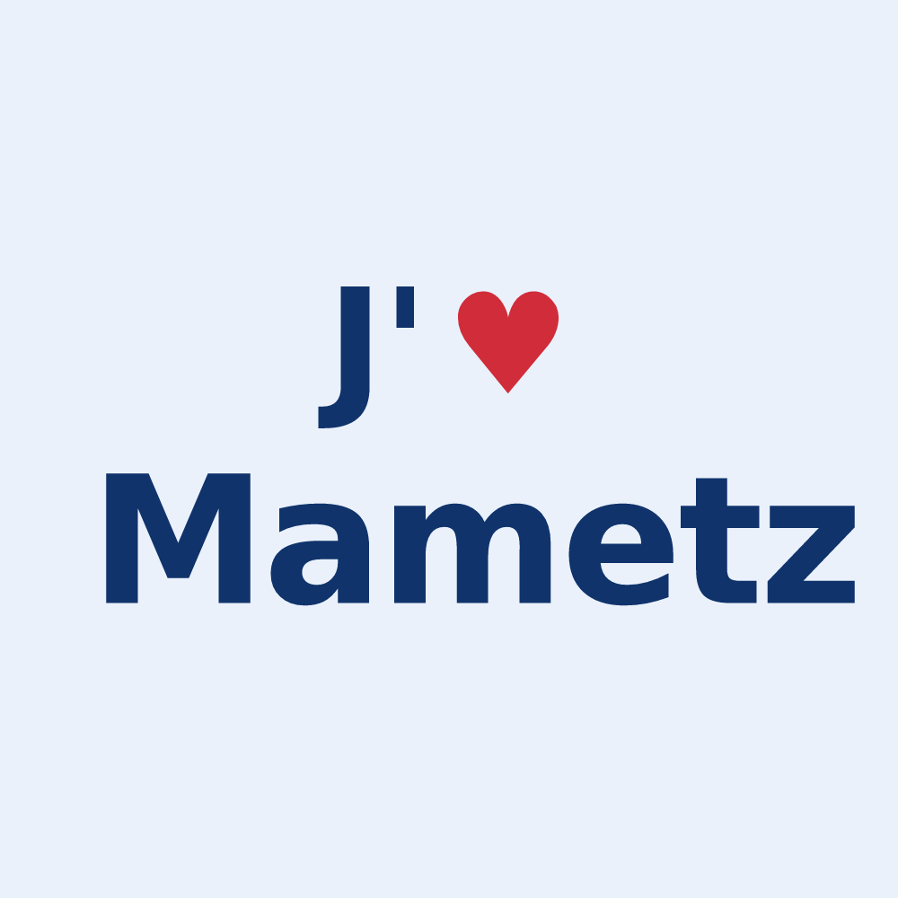 Sticker personnalisé Mametz — design J'aime Mametz