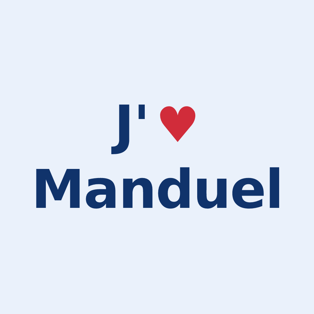 Sticker personnalisé Manduel — design J'aime Manduel