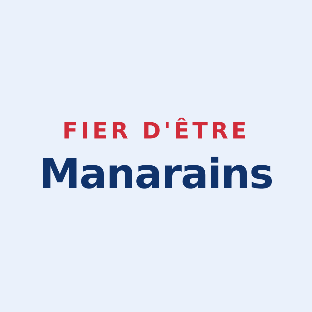 Sticker « Fier d'être Manarains » — design pour Mane