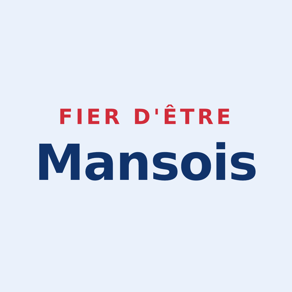 Sticker « Fier d'être Mansois » — design pour Manses