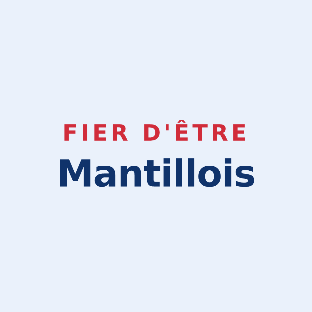Sticker « Fier d'être Mantillois » — design pour Mantilly