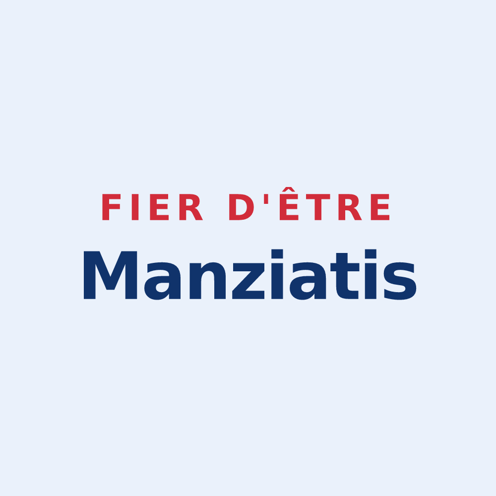 Sticker « Fier d'être Manziatis » — design pour Manziat